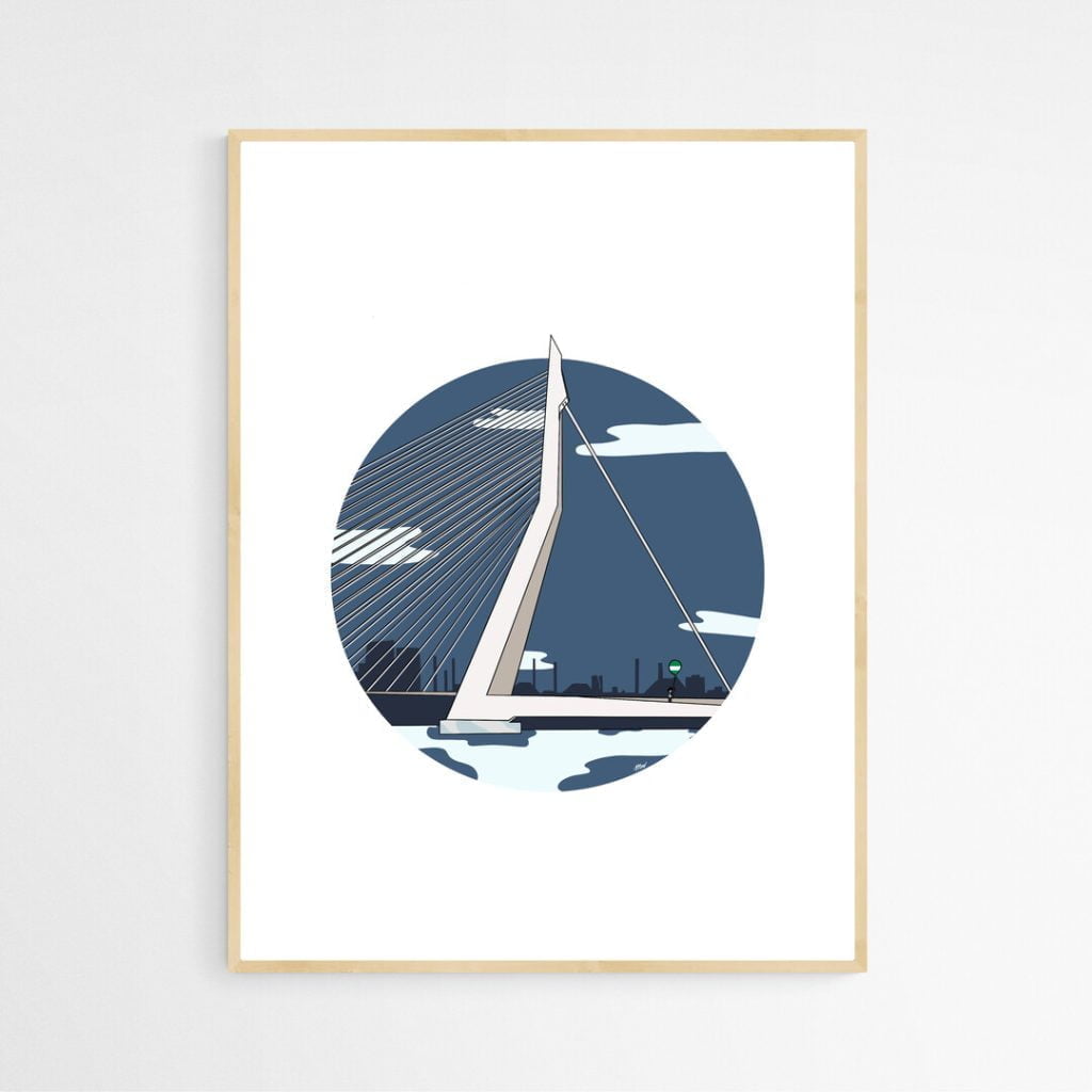 Erasmusbrug Rotterdam Poster