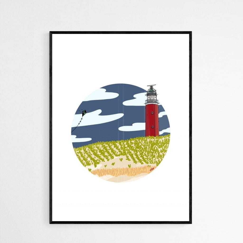 Vuurtoren Texel art print