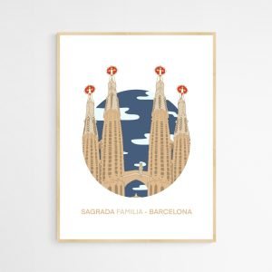 sagrada familia - barcelona -poster