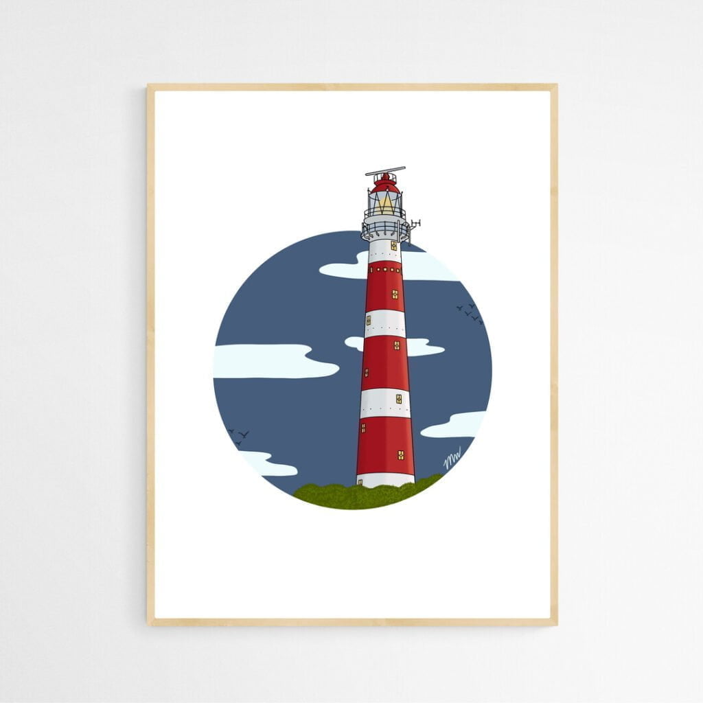 Art Print | Vuurtoren | Ameland
