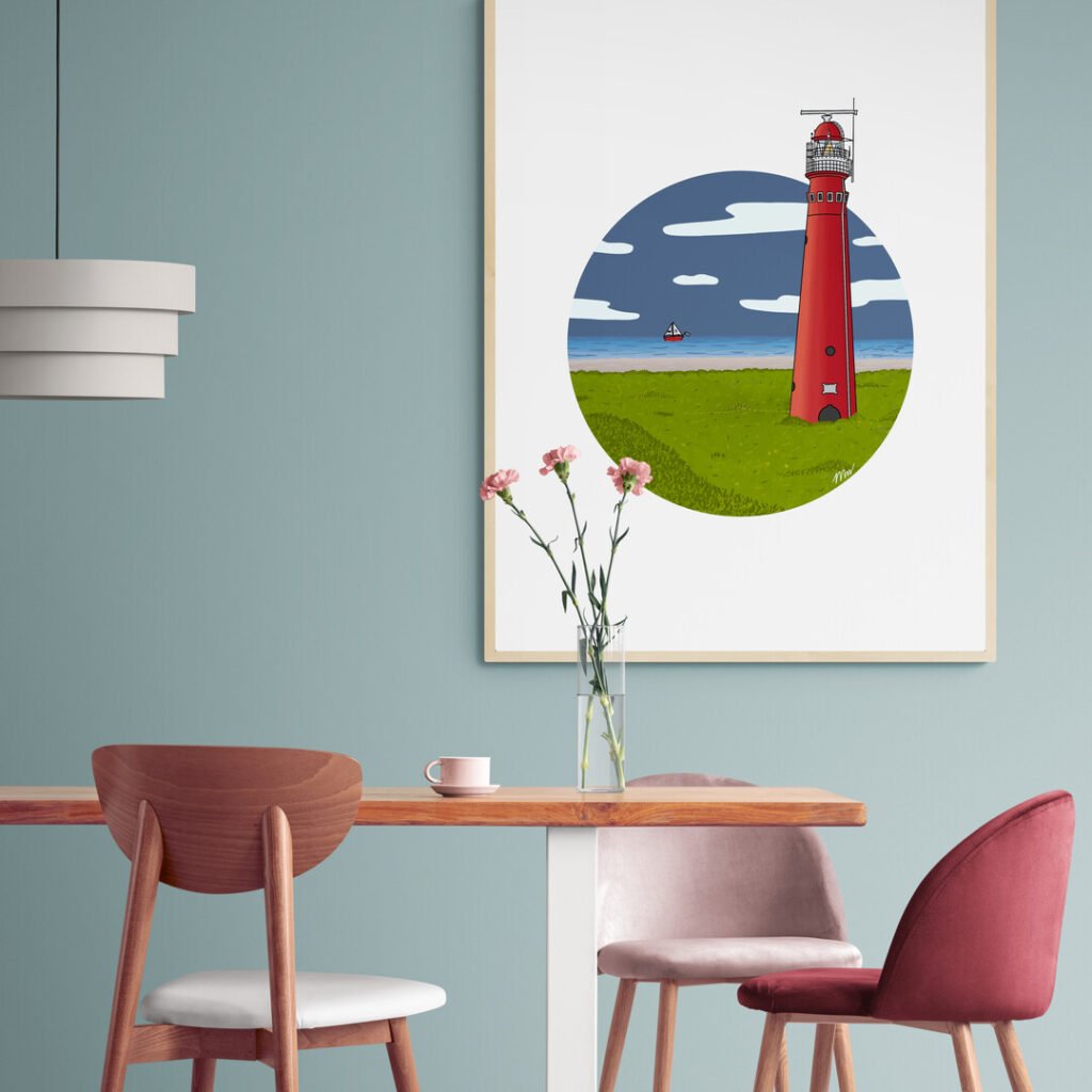 Poster | Schiermonnikoog | Vuurtoren | Noordertore
