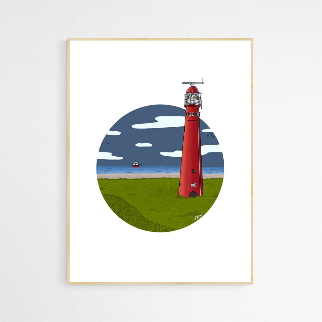 Vuurtoren | Schiermonnikoog | Poster