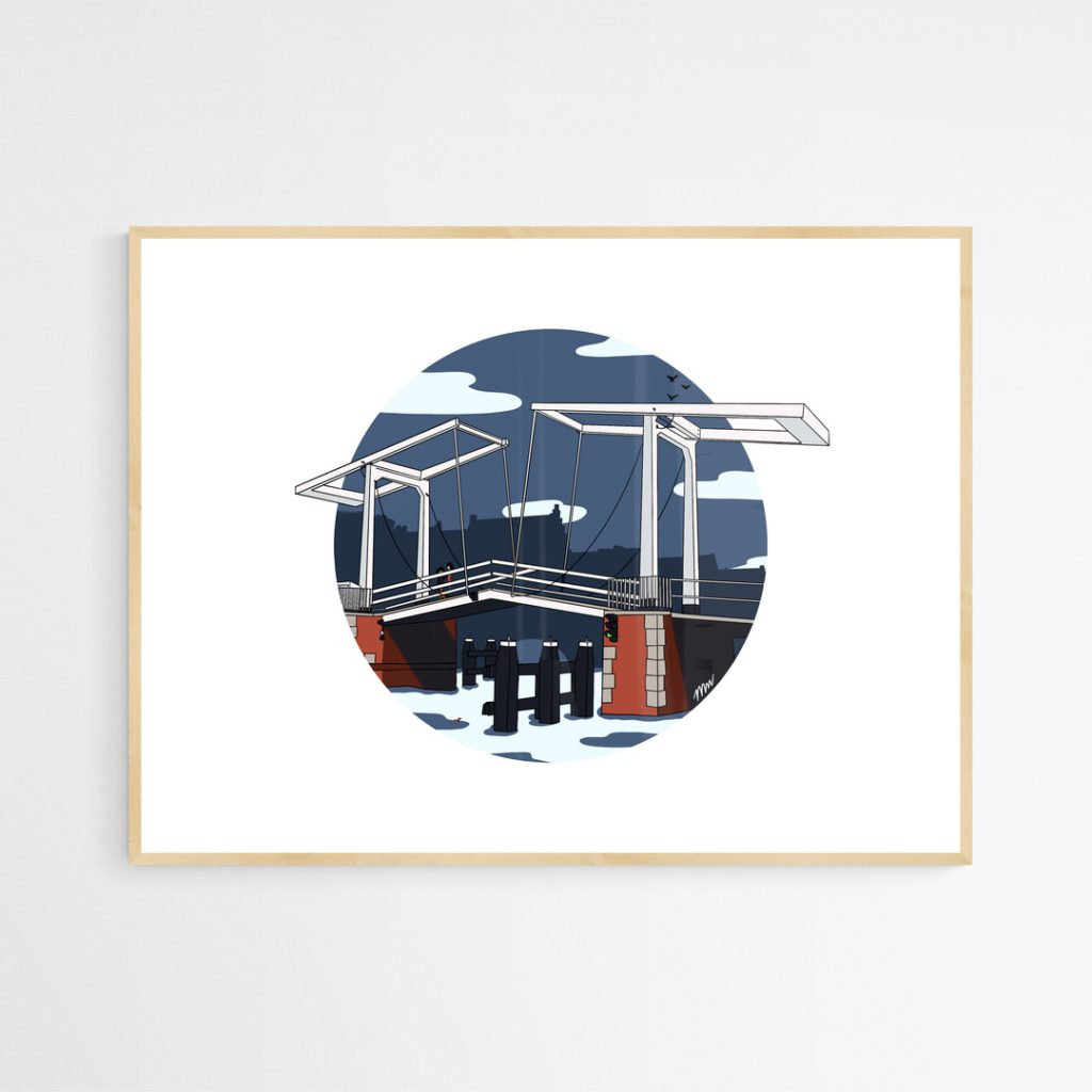 Haarlem | Gravestenenbrug | Poster
