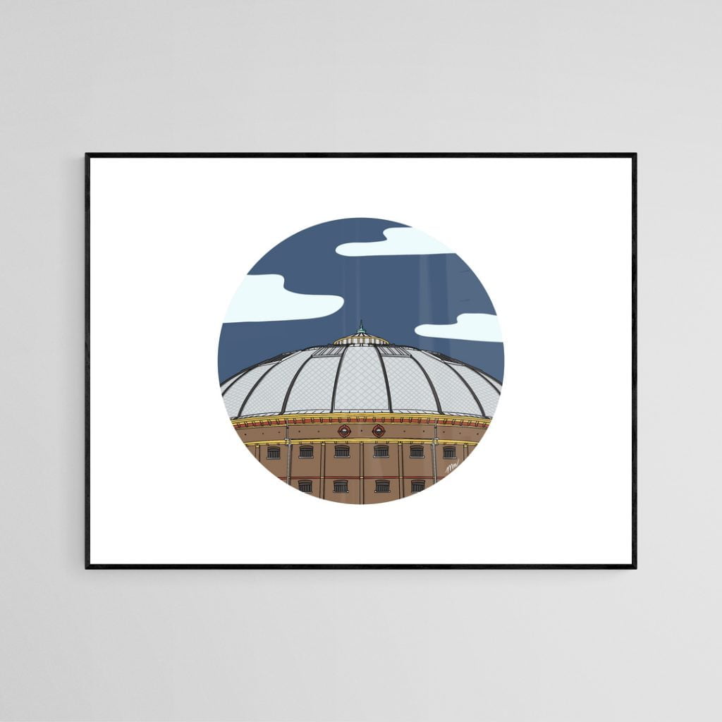 Koepelgevangenis Haarlem art print