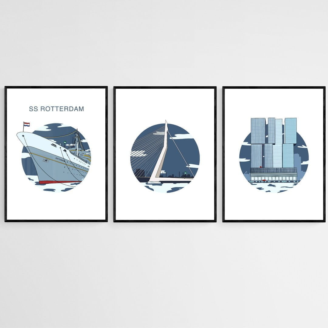 Rotterdam - Poster set 1 Rotterdam Poster set