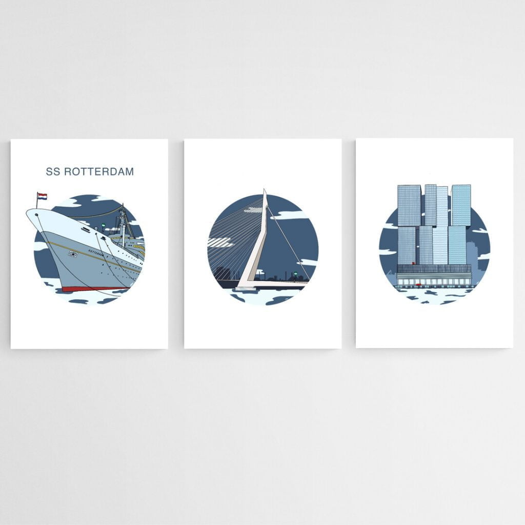 Rotterdam Poster set zonder lijst