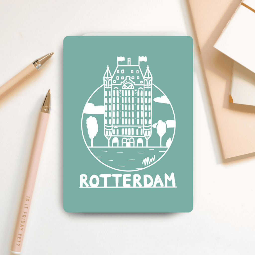 Ansichtkaart Het Witte Huis - liggend op bureau