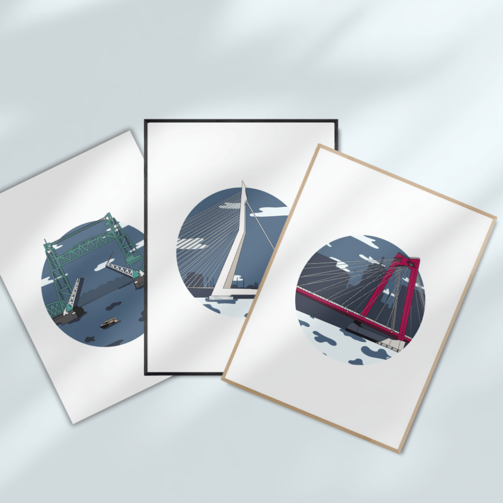 Bruggen Rotterdam - Poster set