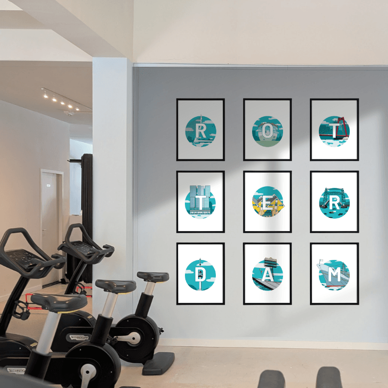 Art Prints voor bedrijven 1 Art prints voor bedrijven in huisstijlkleuren