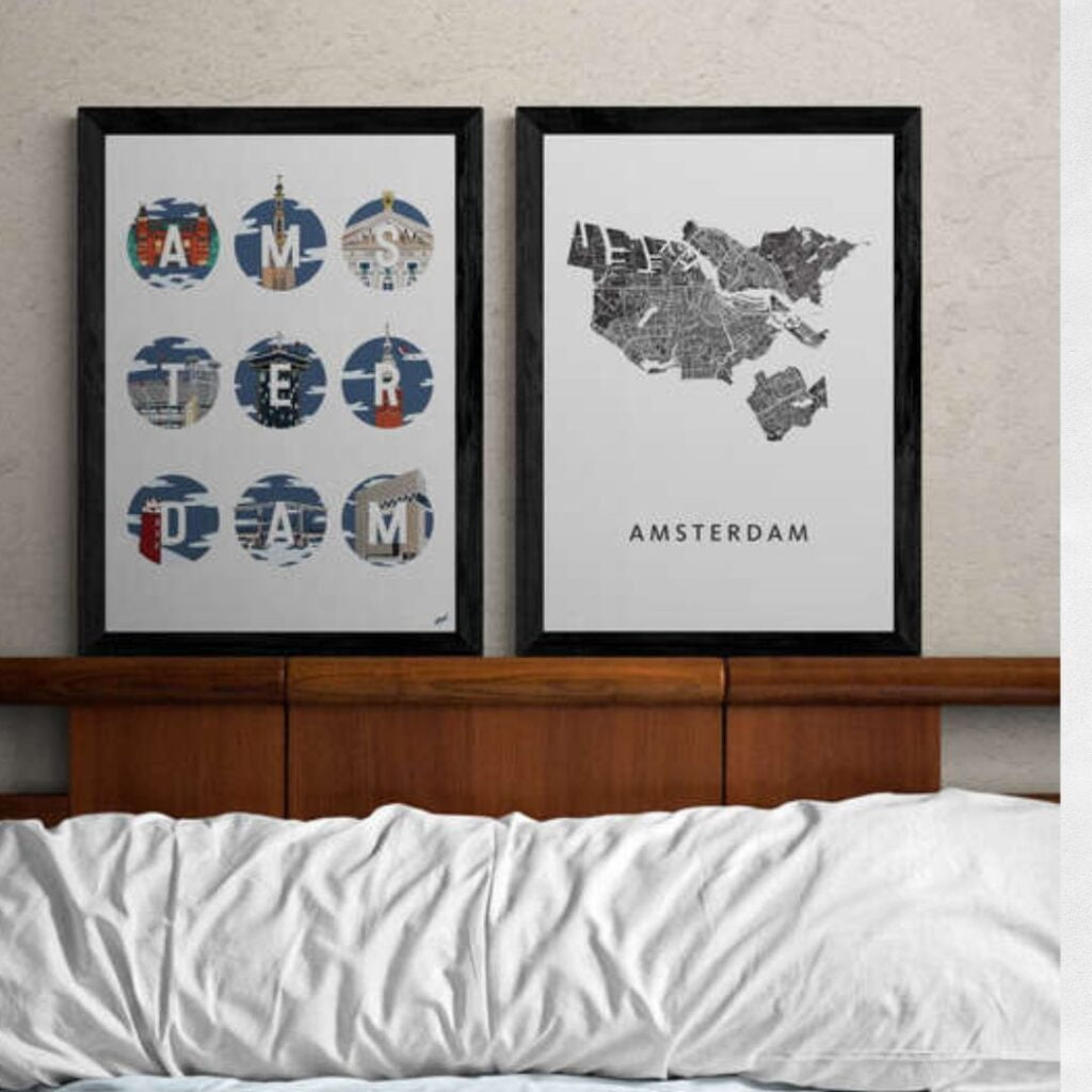 Iconisch Amsterdam Poster aan de muur