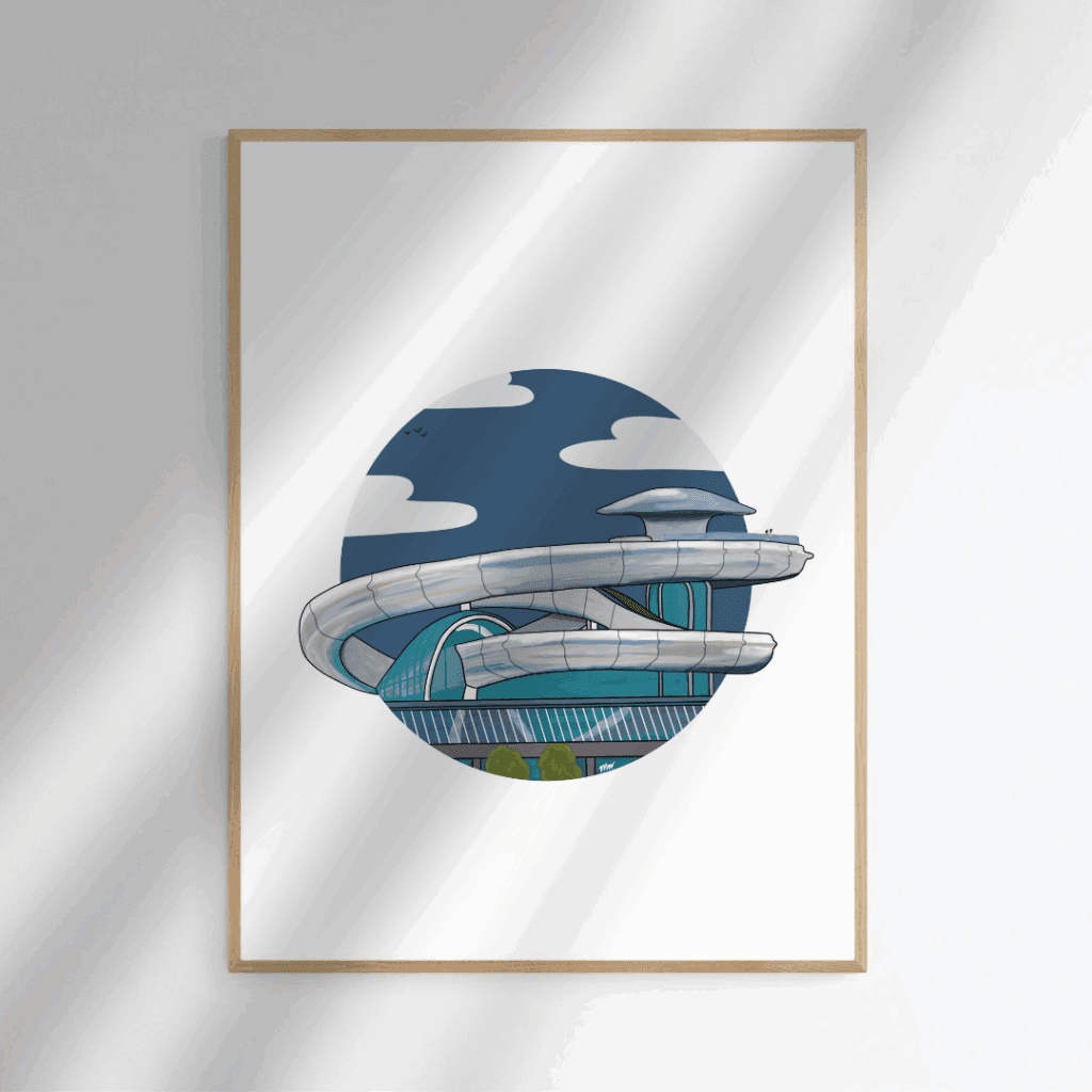 Fenix Poster Rotterdam blank houten lijst