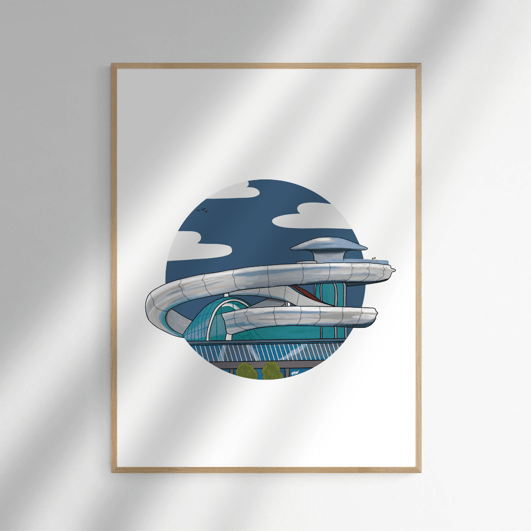 Fenix Museum 4 Fenix Poster Rotterdam blank houten lijst