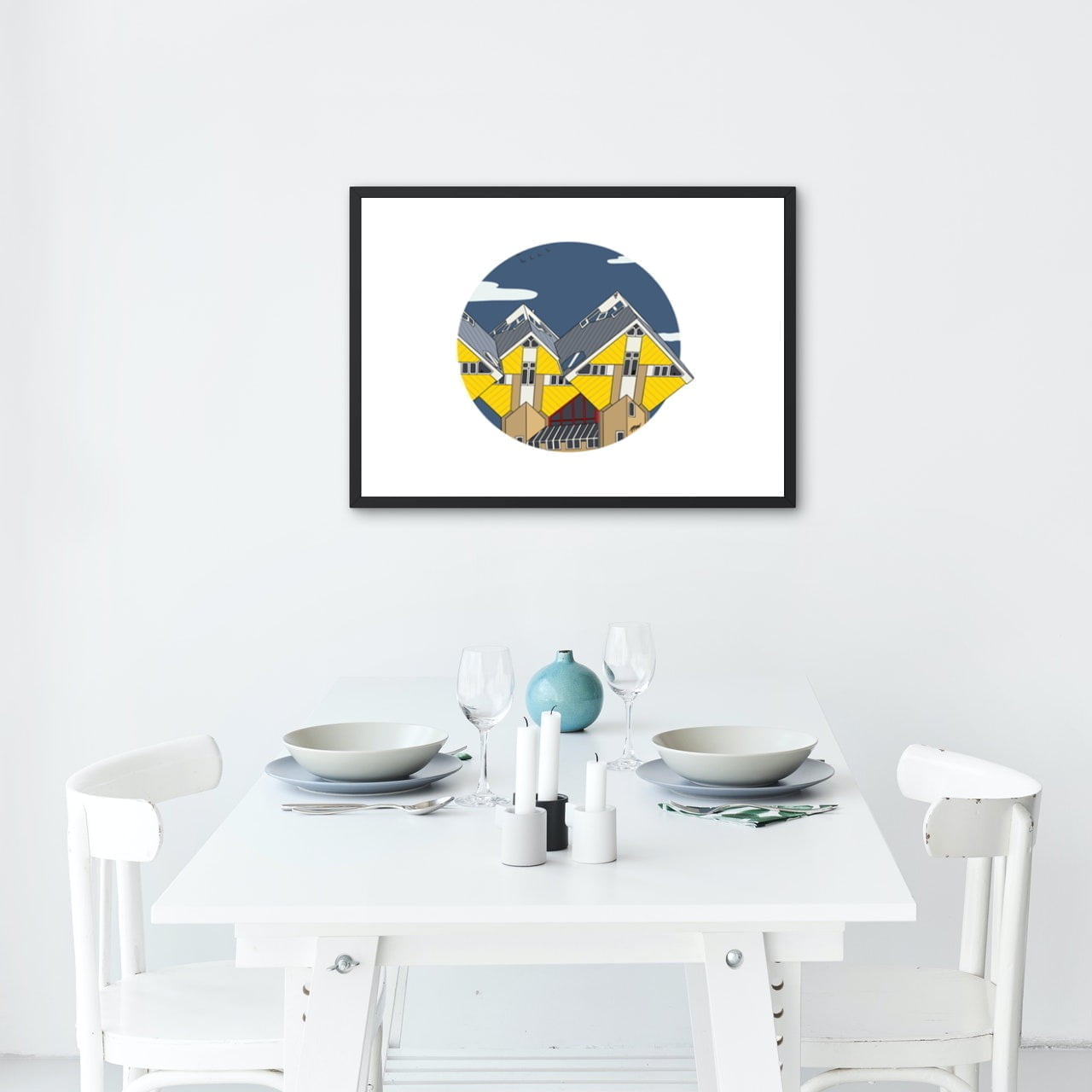 Kubuswoningen Rotterdam 5 Poster Rotterdam Kubuswoningen