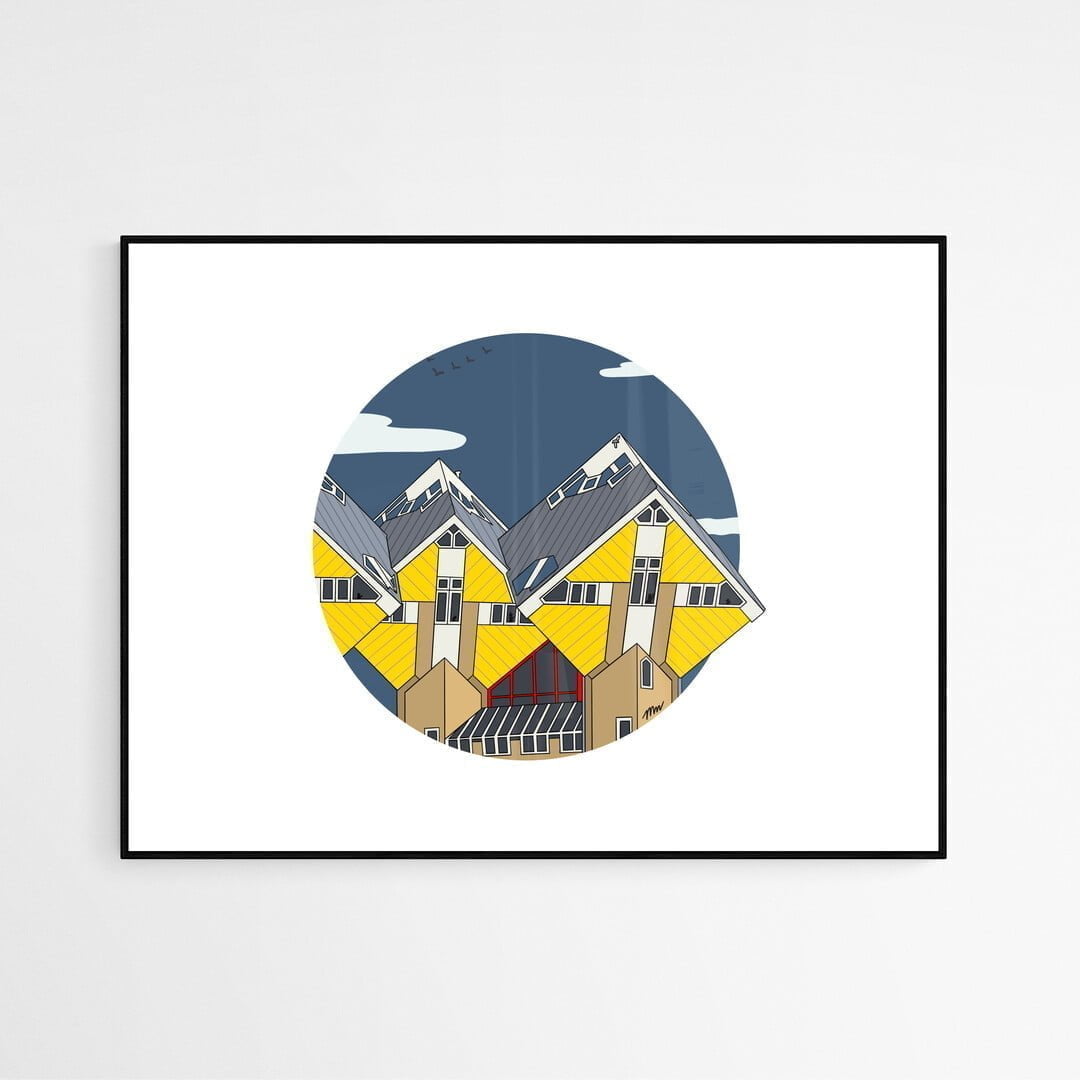 Kubuswoningen Rotterdam 1 Kubuswoningen Rotterdam art print