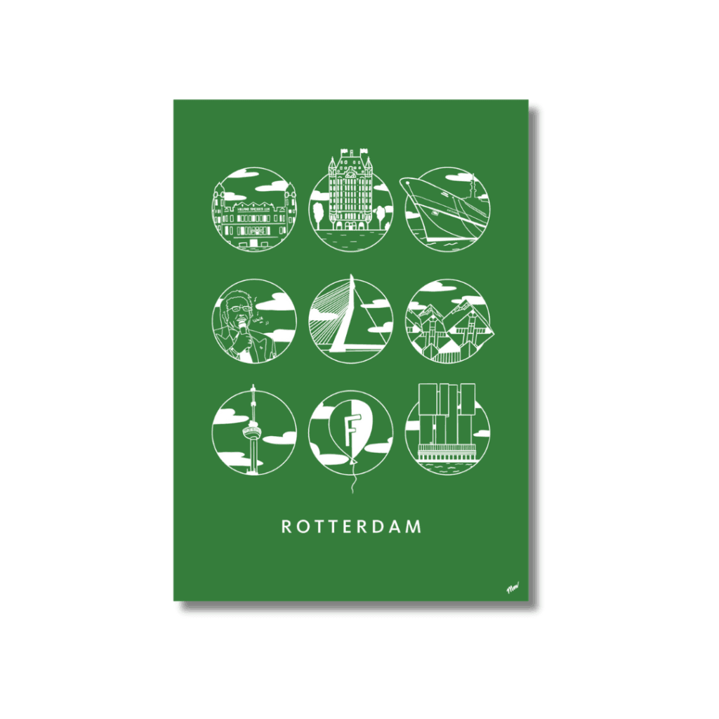 Urban Icons Poster Rotterdam Groen
