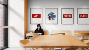 Art Prints voor bedrijven 6 kunst in een Amsterdamse kantine