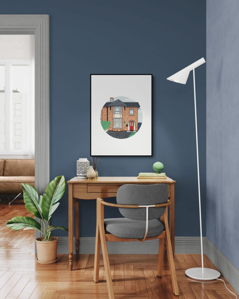 Home 13 custom art print aan de muur